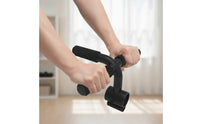 Angled   Attachment Handle with Padded Grips Comfortable  Matte Dark Fitness Attachment for Weightlifters