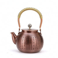 Copper Teapot Handmade Teapot with Lid Chinese-Style for Home, Collectors