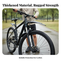 2 Pieces Mountain Bike Mudguard Set Weather-Resistant Protection Front and Rear Mudguard Set Adjustable Bike Mudguards