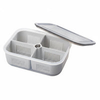 4 Pieces Soft-Bottom Freezer container Airtight closure Food meal freezer trayp Box adaptable
