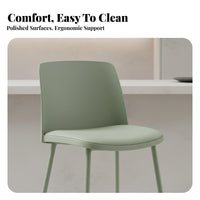 Modern Design Molded Seat Bar Stool Minimalist design High Chair Nordic Aesthetic Household Furniture With Backrest for Adults, Homeowners, Business Owners, Kitchen Island, Restaurant, Dining Room, Office