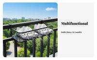 Over-the-Railing Utility Rack tool-free Installation Household Organizer for Deck