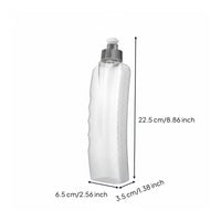 Curved Running Water Bottle Press to Drink Curved Running Bottle Resilient Polypropylene Material Handheld Water Supply for Runners, Athletes