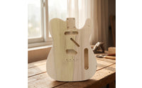 Traditional Design Style Electric Guitar Body with Screw Attached Neck on Poplar Guitar Body Customizable Instrument Part for Luthier, Hobbyists