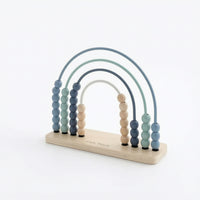 Educational Wooden Abacus Minimalist Rainbow Abacus Early Math Wooden Bead Toy Fine Motor for Children, Classroom