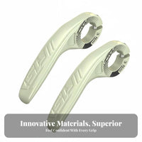 2 Pieces Multiple Hand Positions Cycle Bar Ends Reduces Riding Fatigue Bike Bar Ends Anti-Slip for Long-Distance Cyclists, Hill Climbing