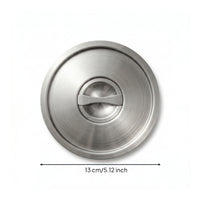 Round Pot Lid with Handle Shallow Dome Stainless Steel Lid Long-Lasting Pan Lid Replacement for Home Cooks