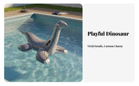 Ages 3+ Dinosaur Floating Pool Inflatable Toy Heavy-Duty Handles Inflatable Dinosaur Inflatable Toy Puncture-Resistant for Adults, Family