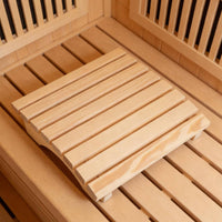 Heat-Resistant Wooden Sauna Headrest Long-Lasting Wood Sauna Pillow Sturdy Build Bath Accessory Polished Surface for Spa