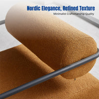 Nordic Designer Iron Lounge Chair, Minimalist Recliner, Modern Sofa for Living Room, Bedroom, Balcony