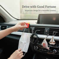 Car Seat Headrest Hooks Multifunctional Adhesive Hanger for Bags Purses Groceries