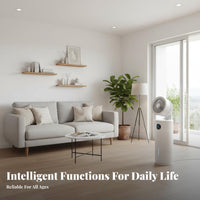 Water Cooled Vertical Fan Includes Reusable Ice Packs Standing Cooling Fan Humidifying Function Water-Chilled Air Chiller for Students, Bedroom