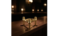 Candle Holder with Three Cups Modern Decor Elegant for Hotel