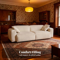 Corduroy configurable Sofa Removable and cleanable Cover Frameless Corduroy Sectional Small Space suitable for Living Room Furnishing for Families, Young Adults