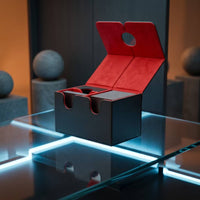 Soft Interior Trading Card Storage Box Portable Trading Card Storage Box with Dividers Textured Compact for Tournaments