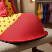 Dotted Clown Shoes Orange Ties Red Clown Shoes Black Sole Costume Item Cotton