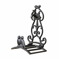 Weather Resistant Cast Iron Hose Hanger Rustic Water Pipe Holder for Gardeners, Patio