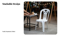 Minimalist design Molded Armless Dining Chair Easy to Clean Molded Shell Chair Lightweight Seating Furniture long-ultimateing for Business Owners, event Planners, Office, Kitchen, Patio, Garden