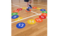 15 Pieces Training Discs Numbered Discs Thin Poly Spots for Athletes