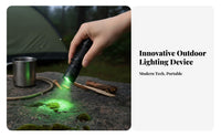Verdant Glow Flashlight Small Size Zoomable Glow Source Torch Pocket Attachment Flashlight Sturdy Aluminum Frame Portable
