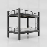 Steel Bunk Bed Space-Saving Metal Bunk Bed Heavy-Duty Furniture for Roommates, Employees, Student Apartments, Employee Housing, Shared Bedrooms