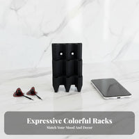 Wall Mounted Organizer Keeps Organized Storage Rack Space-Saving Design Game Room Accessory for Home Bar, Man Cave, Pub