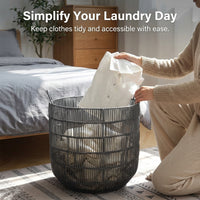Laundry Basket with Handles for Easy Carrying, Waterproof Washing for Bathroom Storage