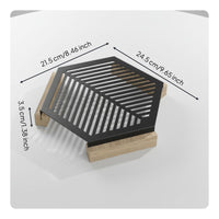 Anti-Scald Countertop Mat Heavy Duty Carbon Steel Heat Pad Waterproof Hexagonal Pot Stand Dining Table