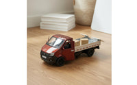 Alloy Delivery Truck Toy Opening Doors Die-Cast Model Truck Realistic Design Single Cab Pickup Model for Kids, Boys, Desk Decoration, Sandbox Play