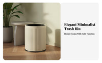 Indoor Garbage Can Large Capacity Modern Minimalist Trash Can Easy to Clean Open Top Waste Bin for Living Room, Kitchen, Restroom