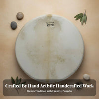 Handmade Shamanic Frame Drum Handmade Percussion Instrument Meditation Aid Deep Powerful Sound for Music Therapists, Essenceual Practitiindividualrs, Musicians, Mindful Movement Practice Studios, Live Performances, Parties & Events, Home Decoration