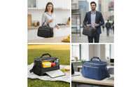 Thermal Shoulder Cooler Bag Padded Cooler Bag with Shoulder Strap Portable Cooling Tote Lightweight for Commuters, Students, Travelers, Picnic, Work, School, Travel