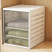 pull-extendable Design Stackable Drawer Box Large Capacity Stackable Drawer Unit Multi-Functional Closet Organizer Compartmentalized for Students, Homeowners, Parents, Wardrobe, Bedroom, Dorm Room, Office