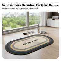 Noise Reduction Jump Rope Mat Protects Floor Soundproof Workout Mat High Rebound Thickened for Apartment Dwellers, Home, Indoor