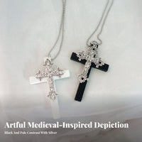 Large Cross medallion Original Design Statement Cross medallion chain Intricate Detailing