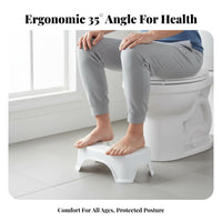 Squatting Stool Sturdy Toilet Footrest Strong Load-Bearing Restroom Footrest Rest for Children, Elderly