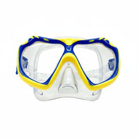 2 Pieces Adjustable Strap Kids Snorkeling Mask and Snorkel Set Comfortable Fit Children Dive Mask and Tube Set Anti Fog Swimming Goggles Leak Proof Seal for Beach