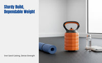 Adjustable Weight Kettlebell for Men, Home Fitness Equipment, Iron Coated, Multi-Functional Non-Slip Handle
