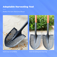 Sifting Shovel Head Wear Resistant Sifter Easy to Clean Smooth Edge Finish for Gardeners, Ranch Workers, Farm, Drain Cleaning