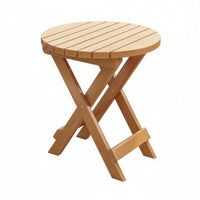 Tea Table Folding Design Sturdy Wood Portable for Tea Room
