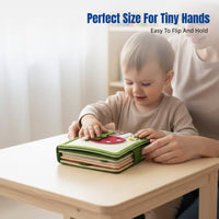3D Fabric Busy Board, Montessori Educational Book, Mushroom House, Cartoon Activity Toy for Kids