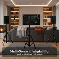 Speaker Tripod Stand Metal Construction Universal Speaker Tripod Strong Load Capacity for DJs, Artists, Stage, Live Performance, Studio