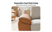 3-Seater Chaise Sofa French Cream aesthetic L-Shaped Couch with Chaise Light Luxury Feel Living Room Furniture for Renters, Families, Lounge Area, Bedroom