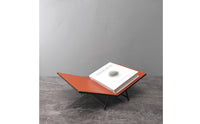 Book-Shaped Magazine Rack Slanted Design Open-Reading Material Rack Holder Household Organizer for Office