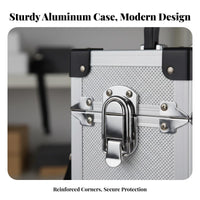 Hard Instrument Case with Foam Multipurpose Portable Drone Carrying Case Aluminum Tool Box Sturdy Duty Portable Tool Box