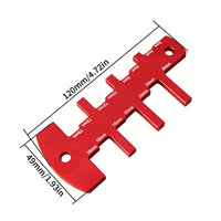 Metric and Inch Markings Woodworking Height Gauge Two-Scale Scale Cutting Depth Gauge Aluminum Alloy Measurement Template Burrburrless for Woodworkers