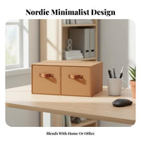 Stackable Drawer Box Minimalist design Desktop Organizer Large Capacity