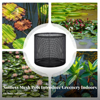 4 Piece Water Lily Planting Pots Plant Mesh Bags Lotus Growing Container