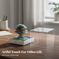 Creative Gift Tear-Away Paper Art Calendar Artistic Decoration 3D Memo Pad Calendar Surprise Reveal for Adults, Students, Study Room