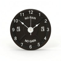 Barbell Plate Wall Clock Round Weight Plate Clock Long-Lasting for Athletes